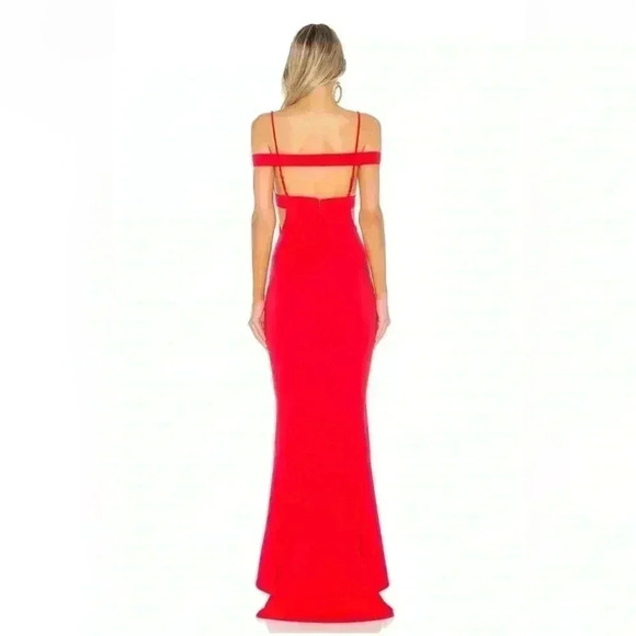 NWT- LOVERS AND FRIENDS Cece Gown in Red Rose- Size-medium - Picture 3 of 11